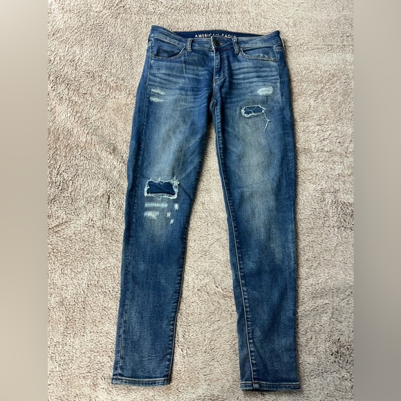 American Eagle Jeans Super stretch Blue size 4 Short - Picture 4 of 10